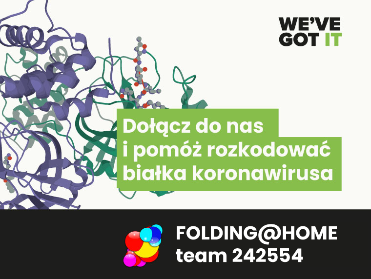 Zasoby obliczeniowe pomagają walczyć z koronawirusem. Dołącz do naszej drużyny w Folding@Home