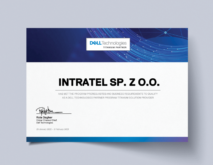 Intratel again with Dell's highest partner status